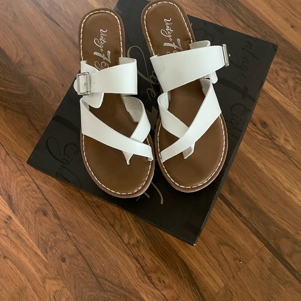 White Sandal Wedges